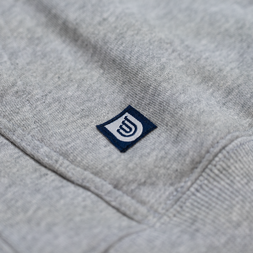 Roo Hoodie in Grey Marle- Varsity Logo