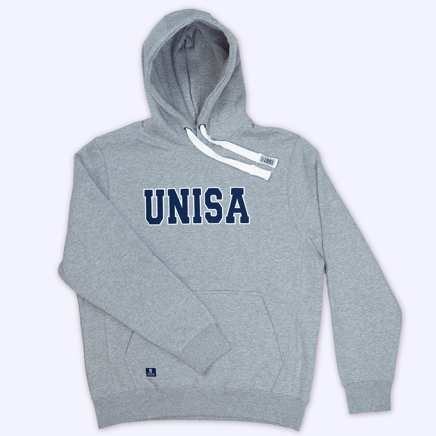 Roo Hoodie in Grey Marle - UNISA Block Logo