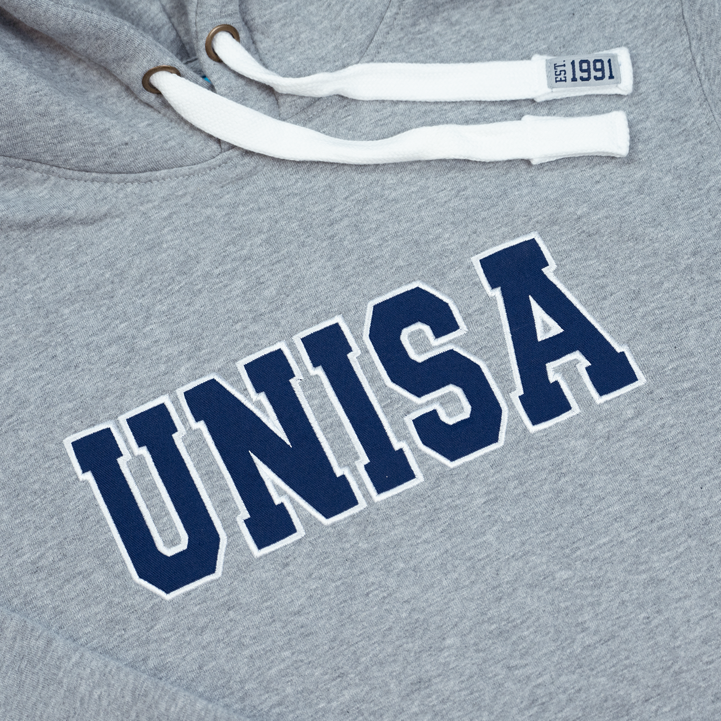 Roo Hoodie in Grey Marle - UNISA Block Logo