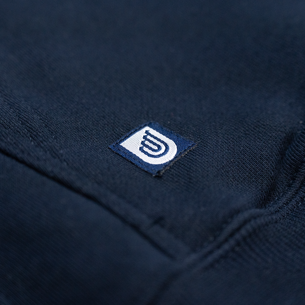 Roo Hoodie in Navy- Varsity Logo