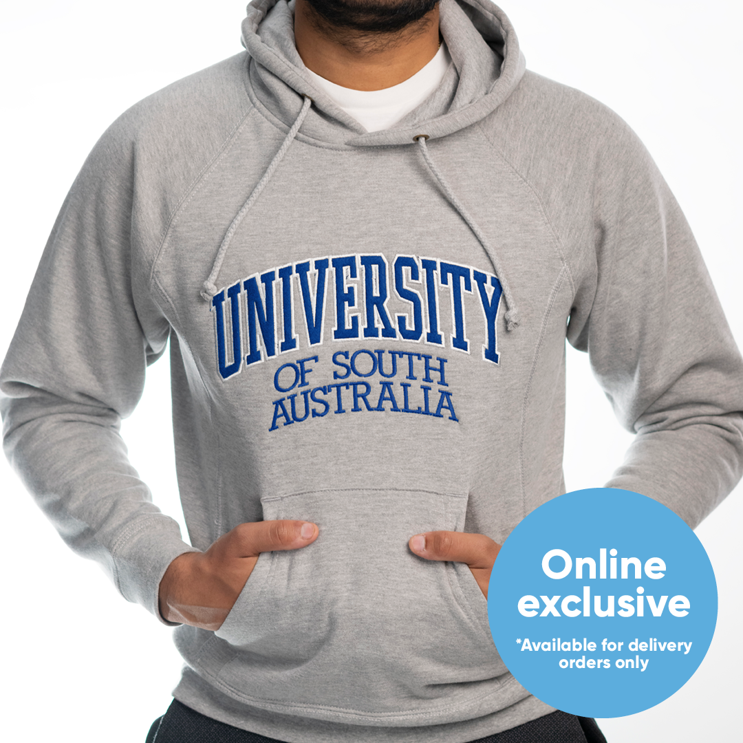 Basic Varsity Hoodie- Men's Grey